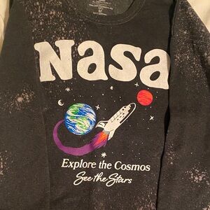 Space-Themed Sweatshirt - Black